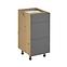 Konyhaszekrény Langen d40s3 push grey