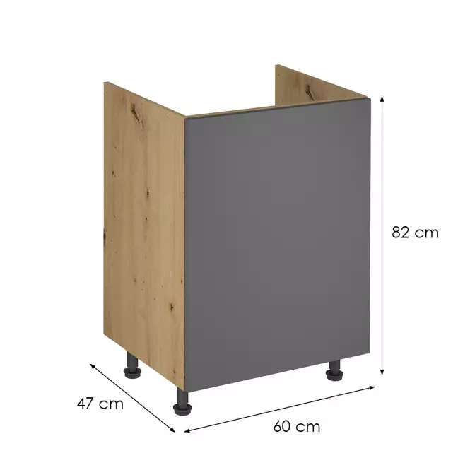 Konyhaszekrény Langen d60z grey