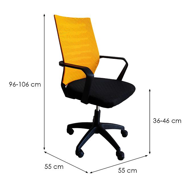 Irodai szék Juno 4794 narancs/fekete,2
