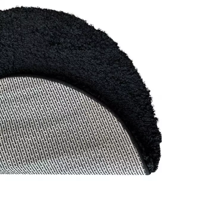Szőnyeg Shaggy Dream koło  8003 0.8 fekete