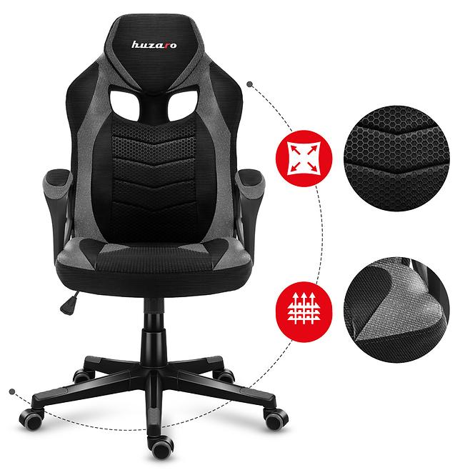 Gamer szék HZ-Force 2.5 Grey Mesh