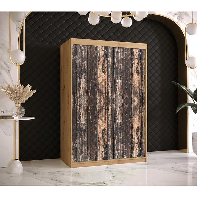 Szekrény Rustic I 120 tölgy artisan
