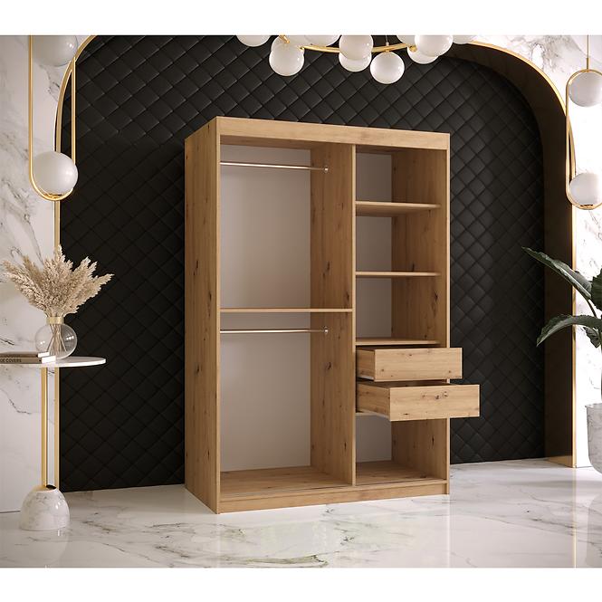 Szekrény Rustic I 120 tölgy artisan
