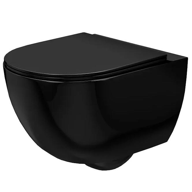 WC csésze Carlo Mini Rimless Glossy black