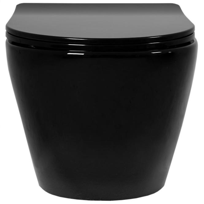 WC csésze Carlo Mini Rimless Glossy black