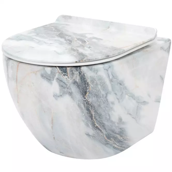 WC csésze Carlo Mini Rimless gránit shiny