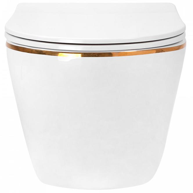 WC csésze Carlo Mini Rimless white gold,2