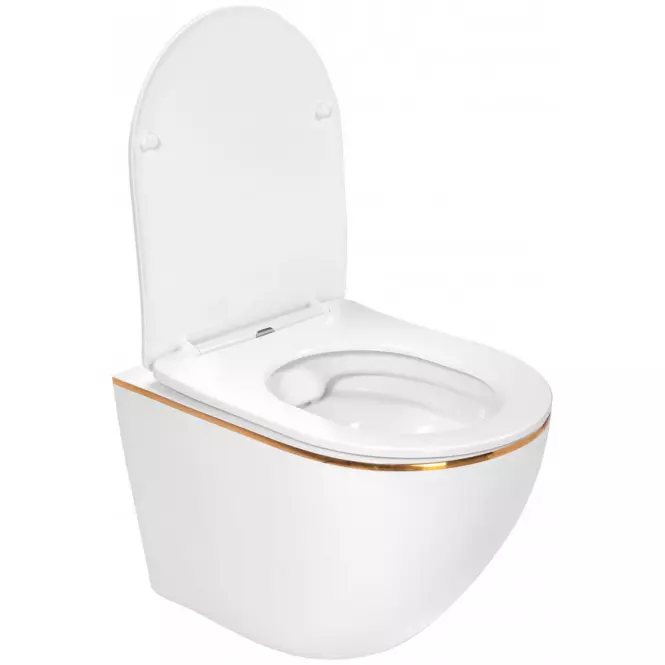WC csésze Carlo Mini Rimless white gold,3