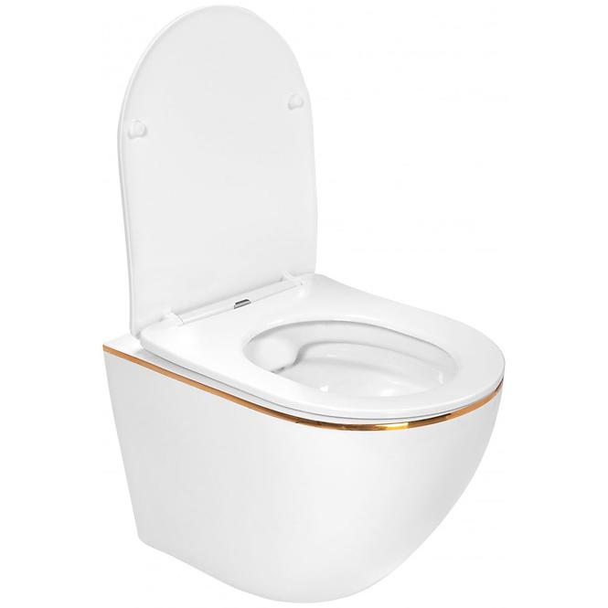 WC csésze Carlo Mini Rimless white gold,3