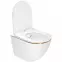 WC csésze Carlo Mini Rimless white gold,3