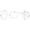 WC csésze Carlo Mini Rimless white/black,5