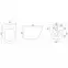 WC csésze Carlo Mini Rimless gold/white,6