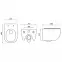 WC csésze Carter Rimless duroplast,4