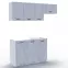 Konyhabútor Ewa 180 beton/fehér,2