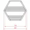 Polc Hexen maxi csokoládé 80x20x69 cm,2