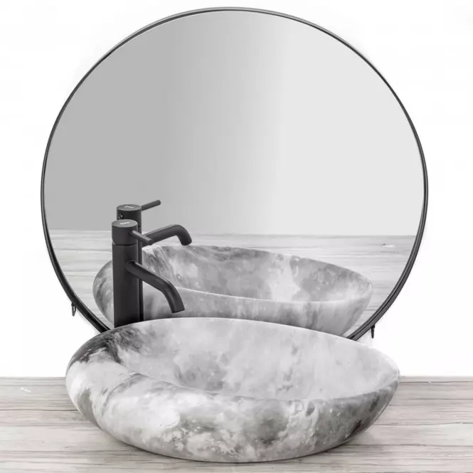 Mosdókagyló lapon Roxy Stone L. Grey,3