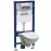 Wc készlet + gomb Delta 25 króm + WC csésze Selnova