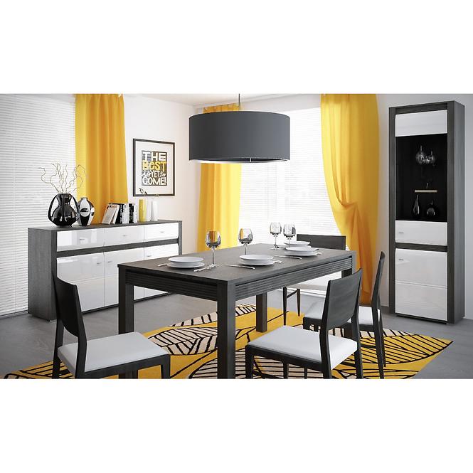 Szekrény Sevilla tipus 20 90 cm fenyő norvég/fehér,8