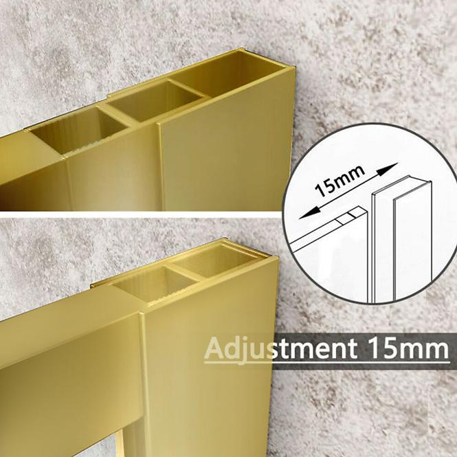 Zuhanyfal Walk-In Tiz 100x195 gold