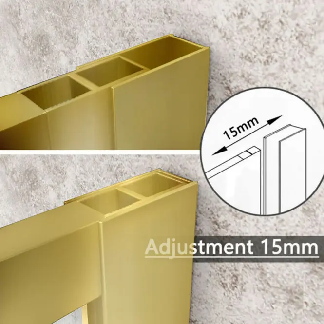 Zuhanyfal Walk-In Tiz 100x195 gold,4