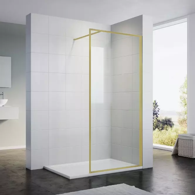 Zuhanyfal Walk-In Tiz 120x195 gold