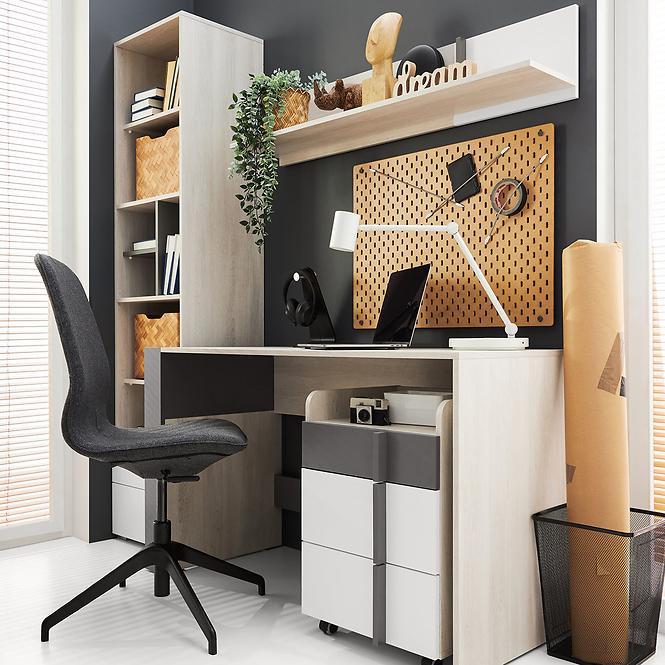 Falipolc Remo RM13 tölgy wilton/fehér/antracit,8