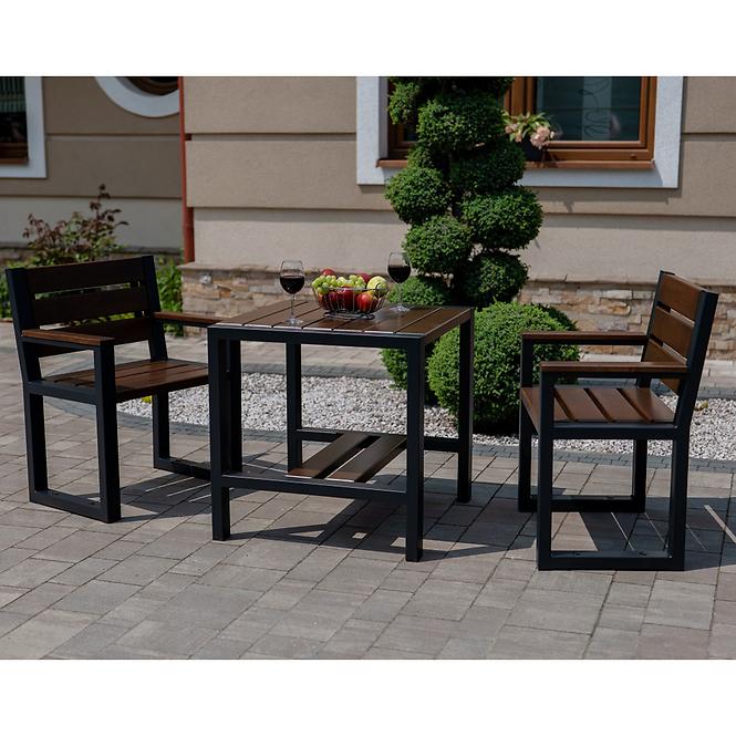 Asztal modern kis diófa