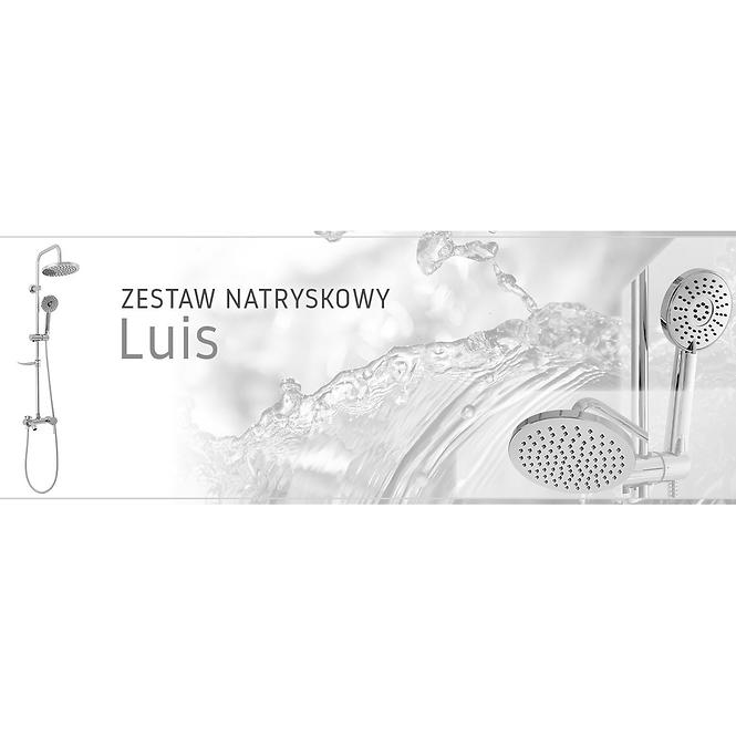 Zuhanygarnitúra esőzuhannyal Rea Luis króm