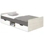 Ágy 120 Remo RM16 tölgy wilton/fehér/antracit