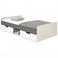 Ágy 120 Remo RM16 tölgy wilton/fehér/antracit