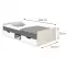 Ágy 120 Remo RM16 tölgy wilton/fehér/antracit,2