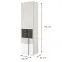Regál Remo RM3 tölgy wilton/fehér/antracit,2