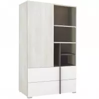 Regál Remo RM6 tölgy wilton/fehér/antracit