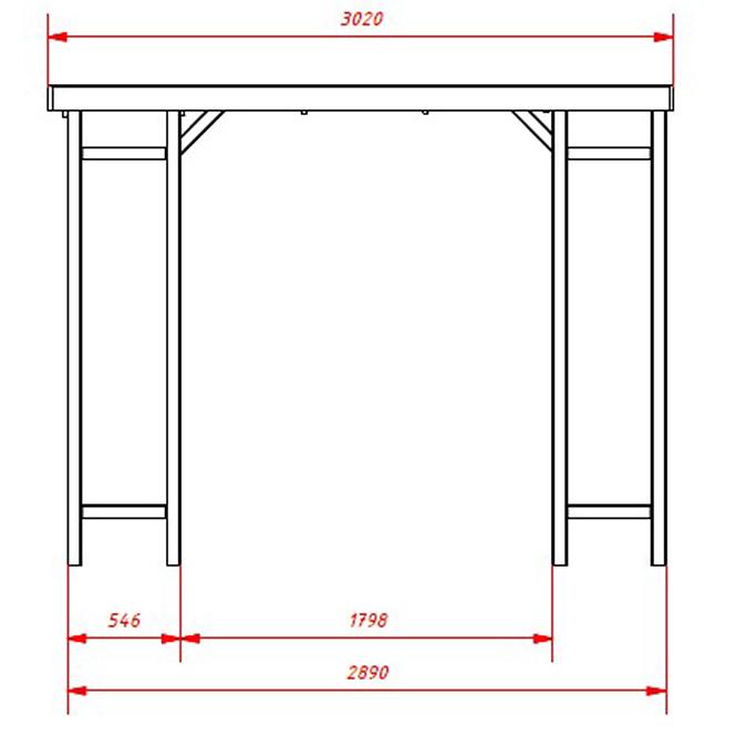 Pavilon Vitrum 289x289x231 cm