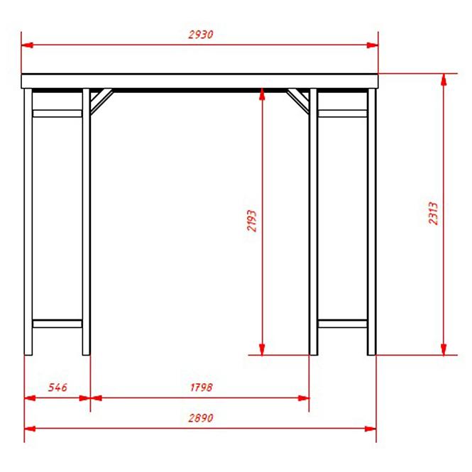 Pavilon Vitrum 289x289x231 cm