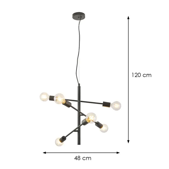 Lámpa 2023001 BLACK+ BLACK E27 LW6