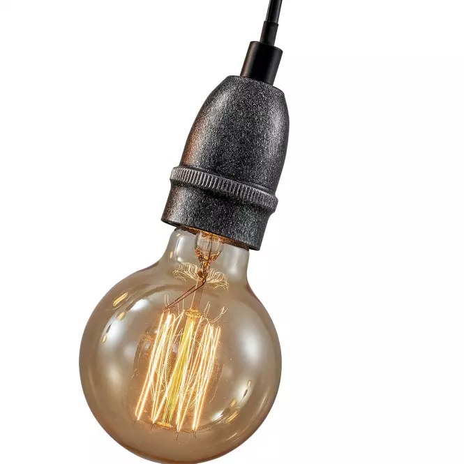 Lámpa 2023007 WOOD+BLACK E27 LW4,4