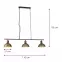 Lámpa 2023016 BLACK + ANTIQUE BRONZE E27 LW3,3