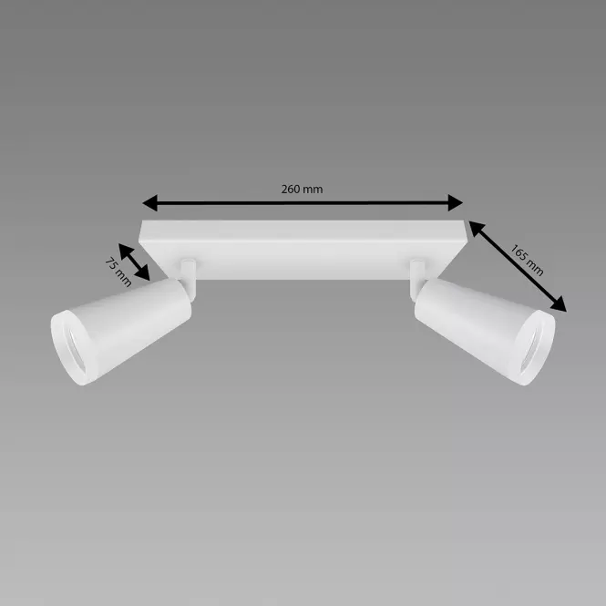 Lámpa SANA GU10 2L WHITE 04143 LS2,3