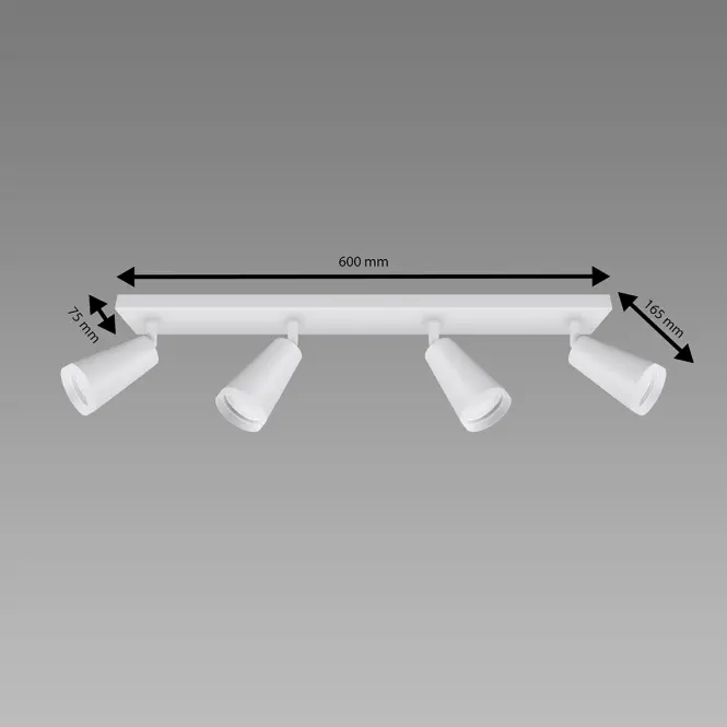 Lámpa SANA GU10 4L WHITE 04147 LS4
