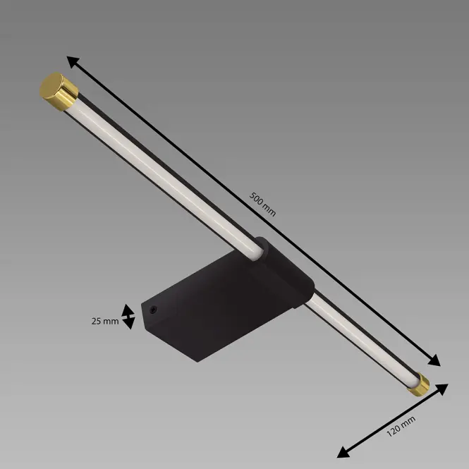 Lámpa PASO LED 12W BLACK NW 04115 K1