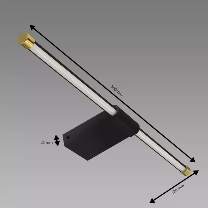 Lámpa PASO LED 12W BLACK NW 04115 K1,3