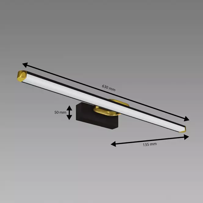 Lámpa PRYMUS LED 12W BLACK NW 04020 K1,3