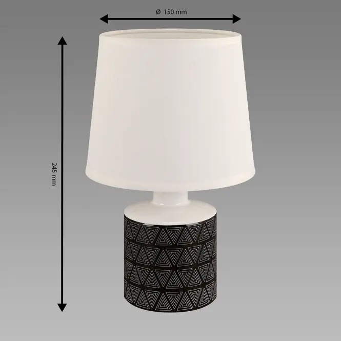 Lámpa TOPIK E14 WHITE/BLACK 04103 LB1