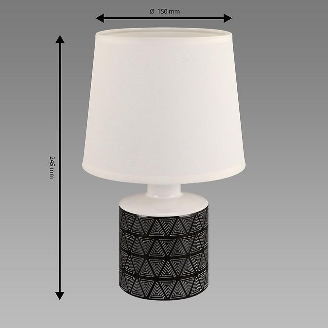 Lámpa TOPIK E14 WHITE/BLACK 04103 LB1