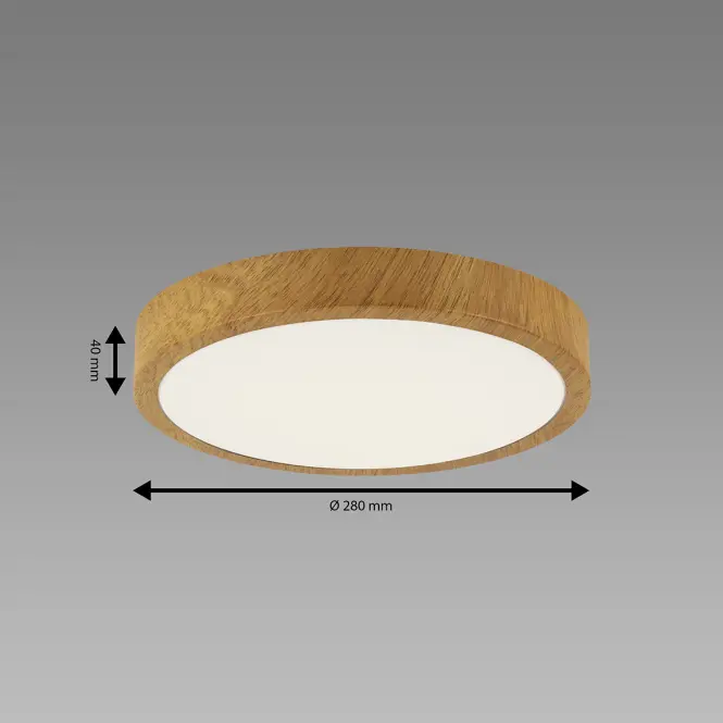 Lámpa ATUT LED C OAK 18W NW 04149 PL1