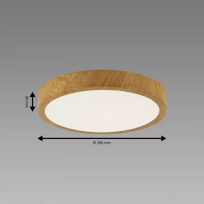 Lámpa ATUT LED C OAK 18W NW 04149 PL1,3