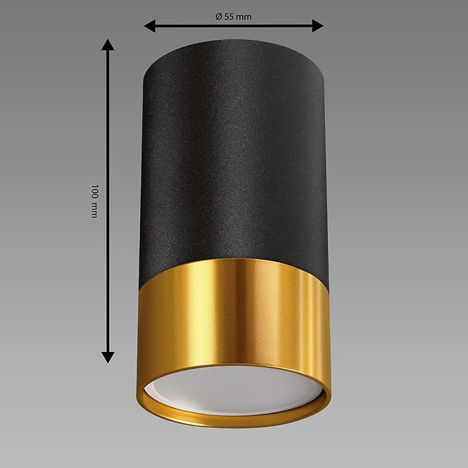 Lámpa PUZON DWL GU10 BLACK/GOLD 04123 K1