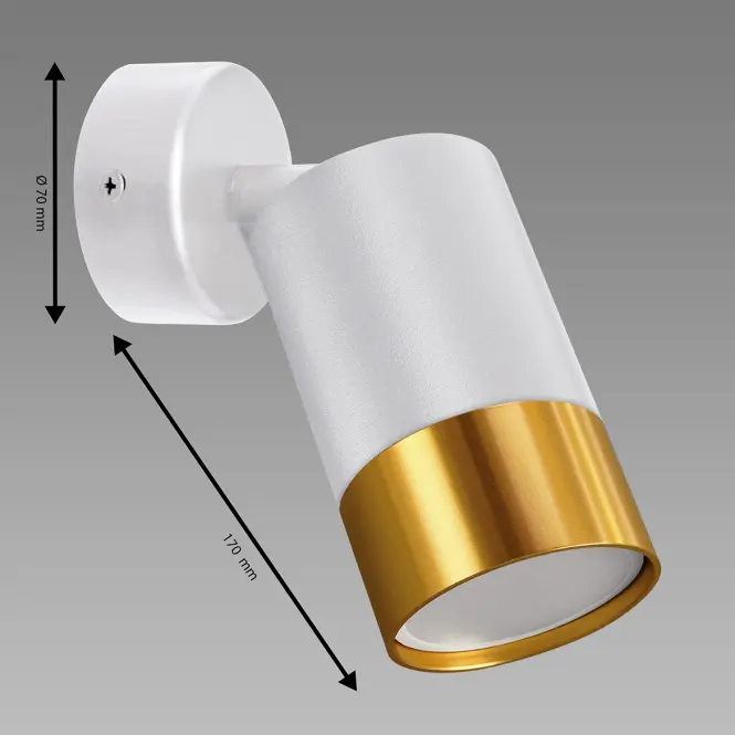 Lámpa PUZON SPT GU10 WHITE/GOLD 04130 LS1