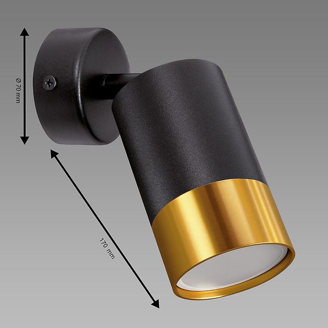 Lámpa PUZON SPT GU10 BLACK/GOLD 04131 LS1